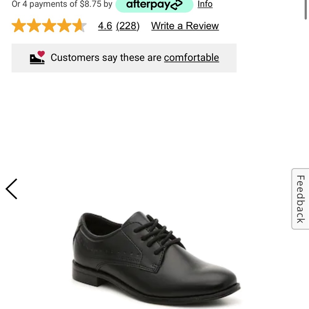 Little boys dress shoe size 1